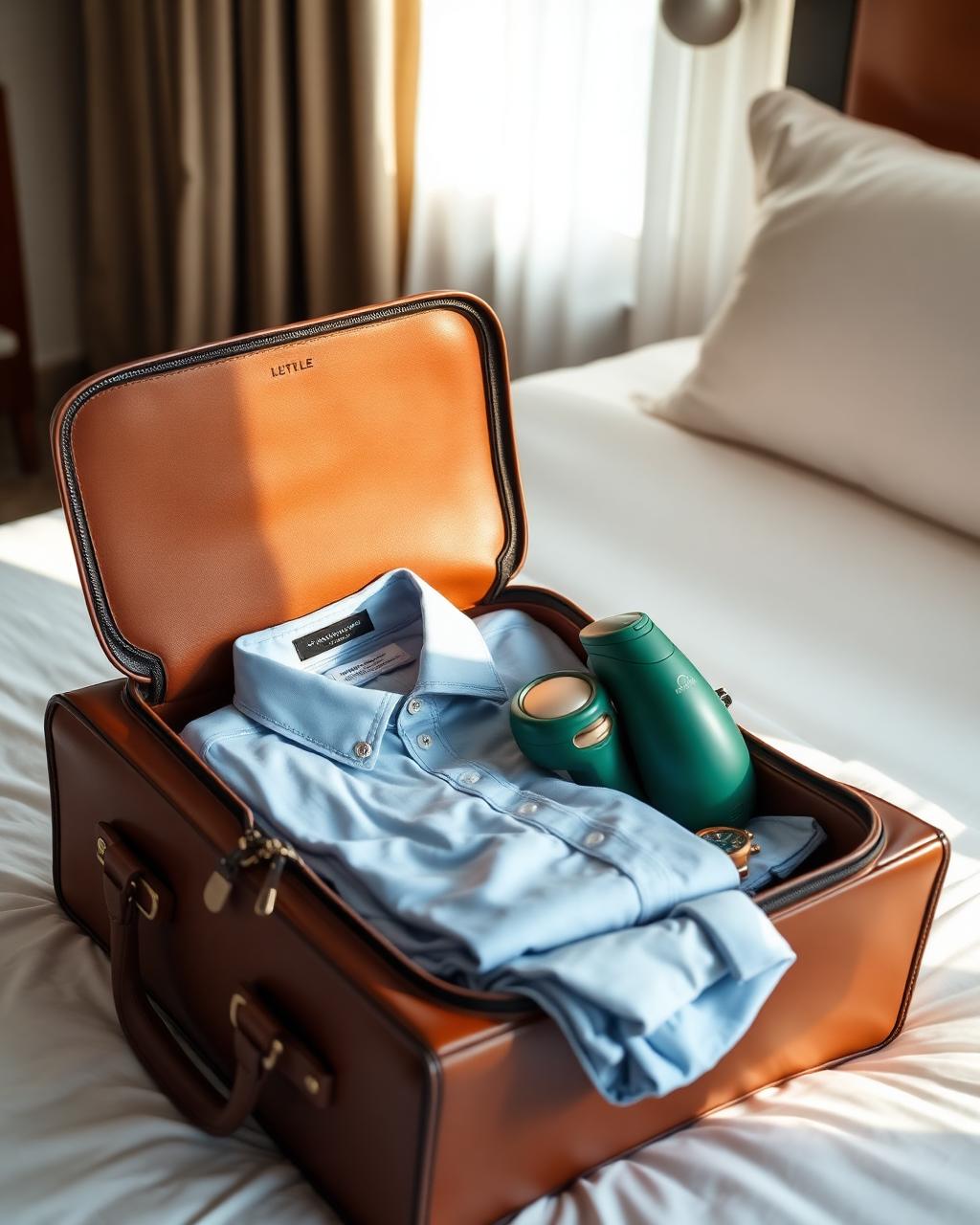 Open travel bag